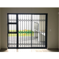 Rejas de Seguridad Retráctiles de Aluminio para Entrada, Barras Antirrobo para Ventanas, Puertas de Seguridad Retráctiles de Aluminio