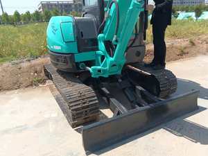 Mini-excavatrice sur chenilles d'occasion Kobelco SK55SR 5T, engin de terrassement avec composants de moteur, boîte de vitesses et engrenages - Product Image 6