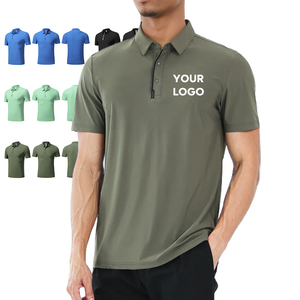 Hot Selling Custom Polo Tee Loose Fit Custom Minimalist Style Quick-dry UV Protection Summer Office <b>Shirt</b> - Product Image 3