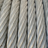 Câble en acier allié galvanisé à chaud en stock pour la construction, certifié ISO9001, tréfilé à froid, laminé à chaud, multi-usages