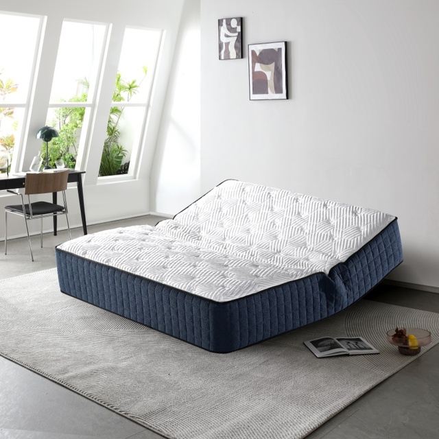 Multifunctional Smart Mattress Electric Adjustable Bed Frame Massage Customized Sizes Colors Modern Design for Hotel Bedroom Use