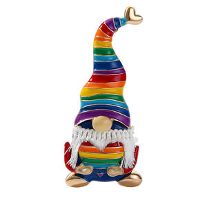 Broches de Papá Noel transfronterizos europeos y americanos, regalos de decoración de Navidad de moda para mujer, Collar personalizado <span class=keywords><strong>Broo</strong></span> - Product Image 5