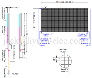 <strong>1.3</strong>&quot; <strong>1.3</strong> <strong>inch</strong> 128x64 12864 white SSD1306 FPC 0.5mm pitch 30pin connector <strong>micro</strong> mono <strong>oled</strong> <strong>display</strong> screen - Product Image 4