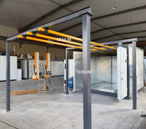 Equipo de pintura de recubrimiento en polvo de calefacción eléctrica certificado CE de Ailin puertas de horno de recubrimiento en polvo en ambos lados con rieles superiores - Product Image 4