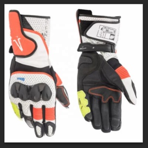 Gants de course de moto en <span class=keywords><strong>cuir</strong></span> longs et tactiles, gants de motocross, gants de conduite tout-terrain, résistants aux chutes, antidérapants - Product Image 6