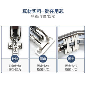 Charnière de porte de bus, quincaillerie de porte coulissante avec rail coulissant et composants de porte pliante de placard, acier laminé à froid - Product Image 5