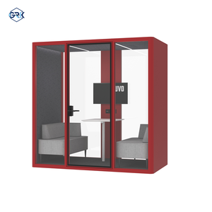 Phòng họp mô-đun hiện đại Graki L Model làm bằng hợp kim nhôm, tích hợp ghế sofa giường, ngăn chứa đồ, dành cho 2 người, giảm tiếng ồn, chất lượng tuyệt vời. - Product Image 2