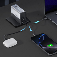 CUKTECH 2-in-1 Powerbank 5000 67W Tragbares Ladegerät Faltbarer AC-Stecker 22W Max Akkulaufzeit für Laptop
