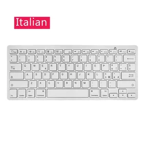 <span class=keywords><strong>Teclado</strong></span> Inalámbrico Bluetooth en Español, Italiano y Árabe <span class=keywords><strong>para</strong></span> iPad, iOS, Android, Tablet, Teléfono, Computadora, Delgado, 78 Teclas - Product Image 2