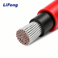 Hochwertiges 4mm 6mm 10mm DC PV Solarkabel XLPO-Isolierung 10/12 AWG 1500V Verzinnter Kupferdraht H1Z2Z2-K 4mm2 IP68