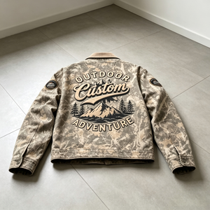Custom <strong>Camo</strong> Outdoor <strong>Jacket</strong> Manufacturer Private Label Camouflage Workwear <strong>Jacket</strong> <strong>Men</strong> Streetwear Canvas <strong>Jacket</strong> OEM Factory - Product Image 2