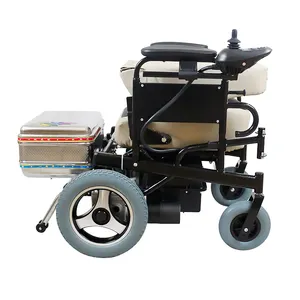 New Design Portable Mechanical Economy Patient Care Adjustable Multifunction Manual Foldable Outdoor Electric Wheelchair