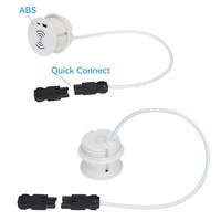 Soket pengisi daya usb nirkabel grommet meja bulat/soket usb furnitur terpasang soket grommet daya meja bulat