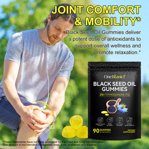 Gommose all'Olio di Semi Neri Vegane Senza Zucchero Pressate a Freddo all'Ingrosso, Etichetta Privata per la Salute di Capelli, Pelle e Articolazioni - Product Image 3