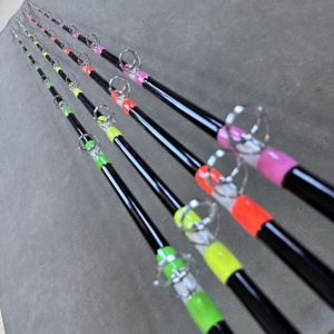 7'6 "nouveau <span class=keywords><strong>pas</strong></span> <span class=keywords><strong>cher</strong></span> filature bateau leurre tige personnalisée en Fiber de verre résine époxy fibre de verre pêche poisson-chat lueur tige - Product Image 5