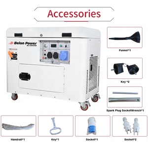 Générateur d'électricité portable à essence 5kva 6kva 8kva 10kva 12kva, tout en cuivre, refroidi par air, super silencieux, pour la maison, 50/60hz - Product Image 6