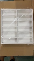 Présentoir et plateau pour 10 paires de lunettes et de lunettes de soleil en aluminium et plastique, avec 6 et 12 compartiments