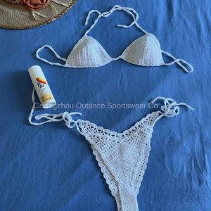 Traje de Baño Personalizado Hecho a Mano, Bikini de Crochet de Dos Piezas, Traje de Baño de Talla Grande, Bikini Sexy, Ropa de Playa para Mujer - Product Image 5