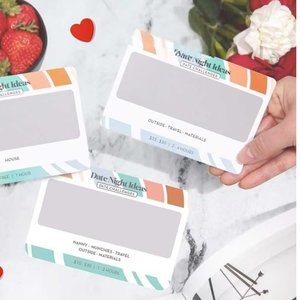 Cartes à gratter personnalisées Date Night Scratch Cards and Win for Gender Reveal <span class=keywords><strong>Carte</strong></span> à gratter en papier imprimé - Product Image 3