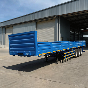 Semi-remorque à 3 essieux à bas prix, semi-remorque à ridelles robuste pour le <span class=keywords><strong>transport</strong></span> logistique de marchandises en vrac - Product Image 5