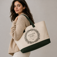 Sac fourre-tout de Noël personnalisé, sac de courses réutilisable en toile de coton, sac à main surdimensionné, sacs de Noël
