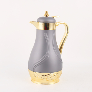 กระติกน้ำสุญญากาศแบบอาหรับ ขนาด 1 ลิตร  ตัวกระติกทำจากพลาสติก  ภายในเป็นแก้ว  เก็บความร้อนได้  ใช้สำหรับใส่ชา  <span class=keywords><strong>กาแฟ</strong></span>  หรือเครื่องดื่มอื่นๆ - Product Image 2