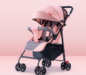 Poussette pour bébé pouvant s'asseoir et s'allonger chariot de poussette portable pliable pour bébé et enfants <span class=keywords><strong>voiture</strong></span> parapluie haute vue - Product Image 2