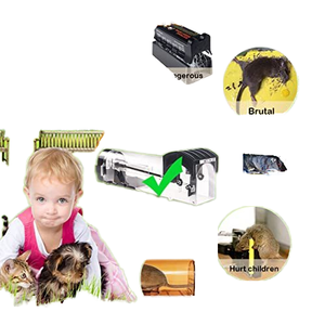 Sjz OEM/ODM AMZ Hot Bán giá bán buôn hiệu quả cao đa bắt nhựa nhân Đạo sống rat bẫy chuột bẫy lồng - Product Image 2