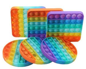 Nouveaux produits phares 2022 : Jouet simple arc-en-ciel Pop Push Bubble, populaire jouet anti-stress - Product Image 3