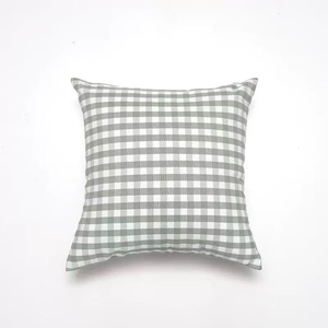 Housse de coussin décorative vert <span class=keywords><strong>sauge</strong></span> à rayures, imprimée, avec fermeture éclair, pour la maison, vente en gros - Product Image 3