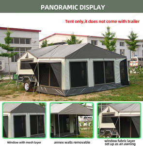 Tente de camping pliable en <span class=keywords><strong>toile</strong></span> très vendue pour les voyages de vacances, le camping hors route, tente de camping pliable - Product Image 2
