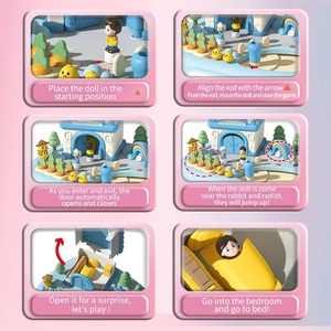 Jouet éducatif <span class=keywords><strong>de</strong></span> ferme <span class=keywords><strong>de</strong></span> dessin animé pour enfants <span class=keywords><strong>de</strong></span> 5 à 13 ans, en plastique ABS/PP, <span class=keywords><strong>jeu</strong></span> <span class=keywords><strong>de</strong></span> simulation <span class=keywords><strong>de</strong></span> ferme avec maison <span class=keywords><strong>mobile</strong></span>, <span class=keywords><strong>jeu</strong></span> surprise - Product Image 5