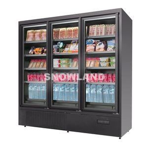 Réfrigérateur de boissons de supermarché de refroidissement par ventilateur Réfrigérateur de boissons froides à affichage commercial à <span class=keywords><strong>3</strong></span> <span class=keywords><strong>portes</strong></span> - Product Image 2