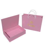 Emballage cadeau personnalisé pour la Saint-Valentin, boîte cadeau magnétique, emballage cadeau en carton pliable, boîte cadeau en papier blanc magnétique de luxe