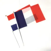 Bandera con estampado personalizado, 100% poliéster, Nacional Francia, mano, Francesa