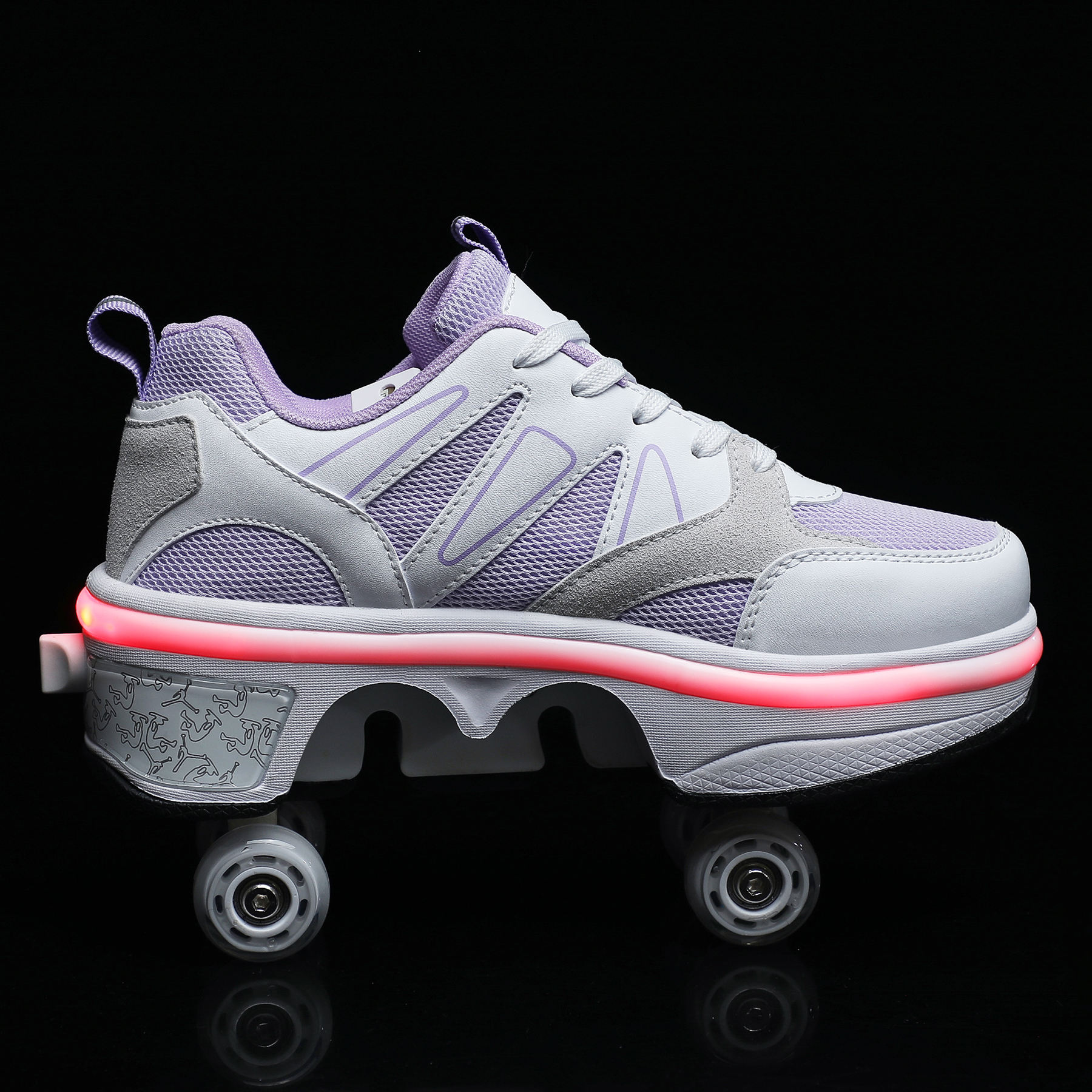 สีม่วงพร้อมไฟ LED