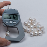 Perles d'eau douce naturelles rondes de qualité supérieure AAAAA, 10-11 mm, blanches, lustre premium, perles en vrac, brin pour la fabrication de bijoux en gros