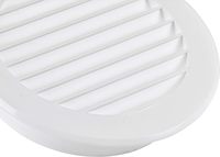 Grille d'aération en plastique marron de 6 pouces avec protection contre les insectes