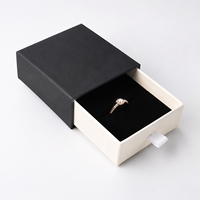 Boîte d'emballage de bijoux en carton écologique personnalisée avec insert pour bagues, colliers, boucles d'oreilles, bracelets - Emballage cadeau