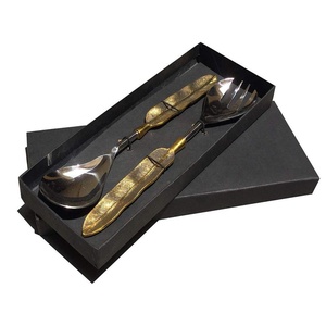 Best Selling Copper Coated <b>Kitchen</b> <b>Utensils</b> <b>Stainless</b> <b>Steel</b> Set Best Selling Unique Flatware Modern Handle - Product Image 2