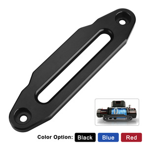 Guía de cuerda para cabrestante de aleación de aluminio de 10 pulgadas (254 mm) para vehículos todoterreno, rojo, negro, azul - Product Image 2