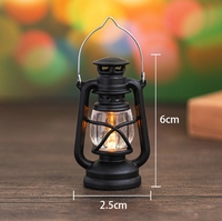 Bougie électronique LED rétro en forme de cheval, portable, pour le camping, noir/blanc, blanc chaud, décoration d'ambiance de Noël