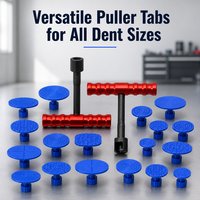 Kit d'outils de réparation de bosses sans peinture PDR, marteau coulissant en T, extracteur de bosses de carrosserie avec languettes adhésives pour l'entretien automobile
