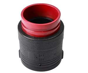 P100 hdpe इलेक्ट्रोफ्यूजन ग्रोव-एंड संक्रमण एडाप्टर 110 मिमी dn110 pn16 (sdr11) उच्च दबाव आईएसओ अनुपालन 50 साल की वारंटी - Product Image 1