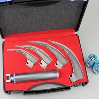 SZMIQU Instrument vétérinaire Laryngoscope en acier inoxydable avec lumière blanche LED