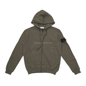 <span class=keywords><strong>Sudadera</strong></span> con <span class=keywords><strong>Capucha</strong></span> y Cremallera de Algodón 100% Cálida, Oversize, Estilo Básico, de Fábrica de Moda 2025, para Deporte Casual y Cómodo, Estilo Isleño - Product Image 2