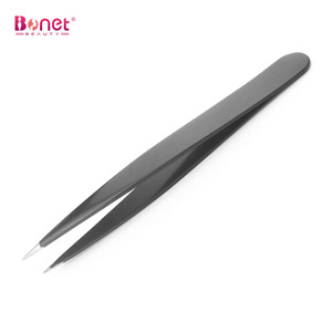 Pince <span class=keywords><strong>à</strong></span> <span class=keywords><strong>épiler</strong></span> pour sourcils en acier inoxydable, pointe inclinée et incurvée, outil de dépoillement des sourcils durable et tendance - Product Image 2