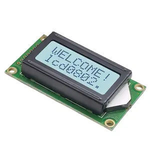 Best Price 8-bit Screen panel 14 pin led White Backlight 5V 3.3V 8*2 FSTN gray Character Display 0802 lcd Module 8x2