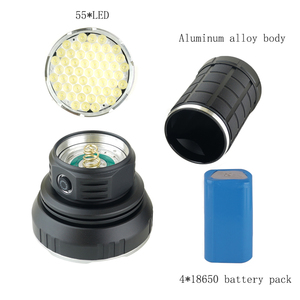100000 Lumen nueva linterna táctica aleación de aluminio Super brillante impermeable 55 <span class=keywords><strong>LED</strong></span> recargable antorcha multifunción reflectores - Product Image 2