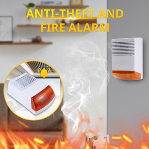 Alarme personnelle électronique ABS de haute qualité étanche 120 décibels avec sirène stroboscopique rouge et bleue extra large - Product Image 6